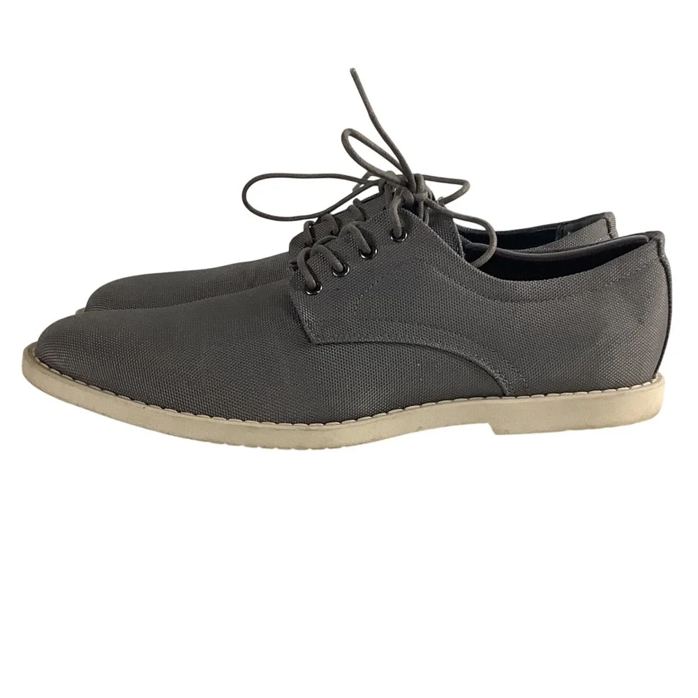 Calvin Klein Frasier Grey Textile Derby‎ Oxford Shoes Mens 10 34F9202